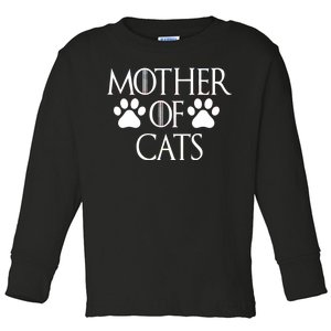 Mother Of Cats Meme Toddler Long Sleeve Shirt