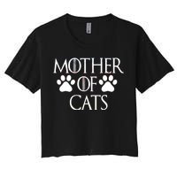 Mother Of Cats Meme Women's Crop Top Tee