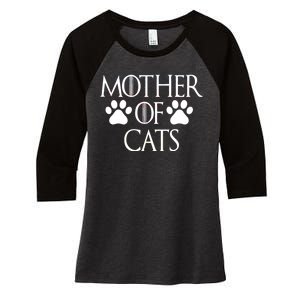 Mother Of Cats Meme Women's Tri-Blend 3/4-Sleeve Raglan Shirt