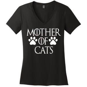 Mother Of Cats Meme Women's V-Neck T-Shirt