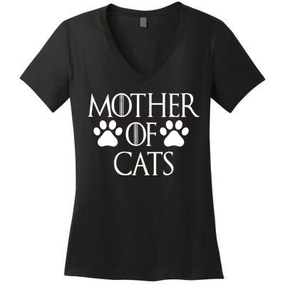 Mother Of Cats Meme Women's V-Neck T-Shirt