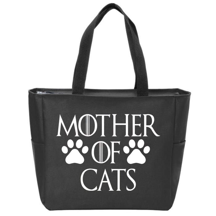 Mother Of Cats Meme Zip Tote Bag