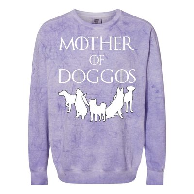 Mother Of Doggos Dog Mom Colorblast Crewneck Sweatshirt