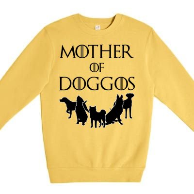 Mother Of Doggos Dog Mom Premium Crewneck Sweatshirt