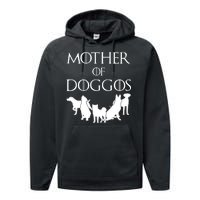 Mother Of Doggos Dog Mom Performance Fleece Hoodie