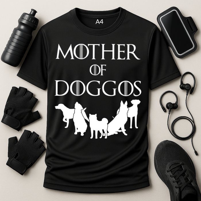Mother Of Doggos Dog Mom Cooling Performance Crew T-Shirt