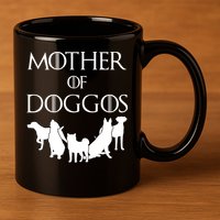 Mother Of Doggos Dog Mom 11oz C Handle Ceramic Mug