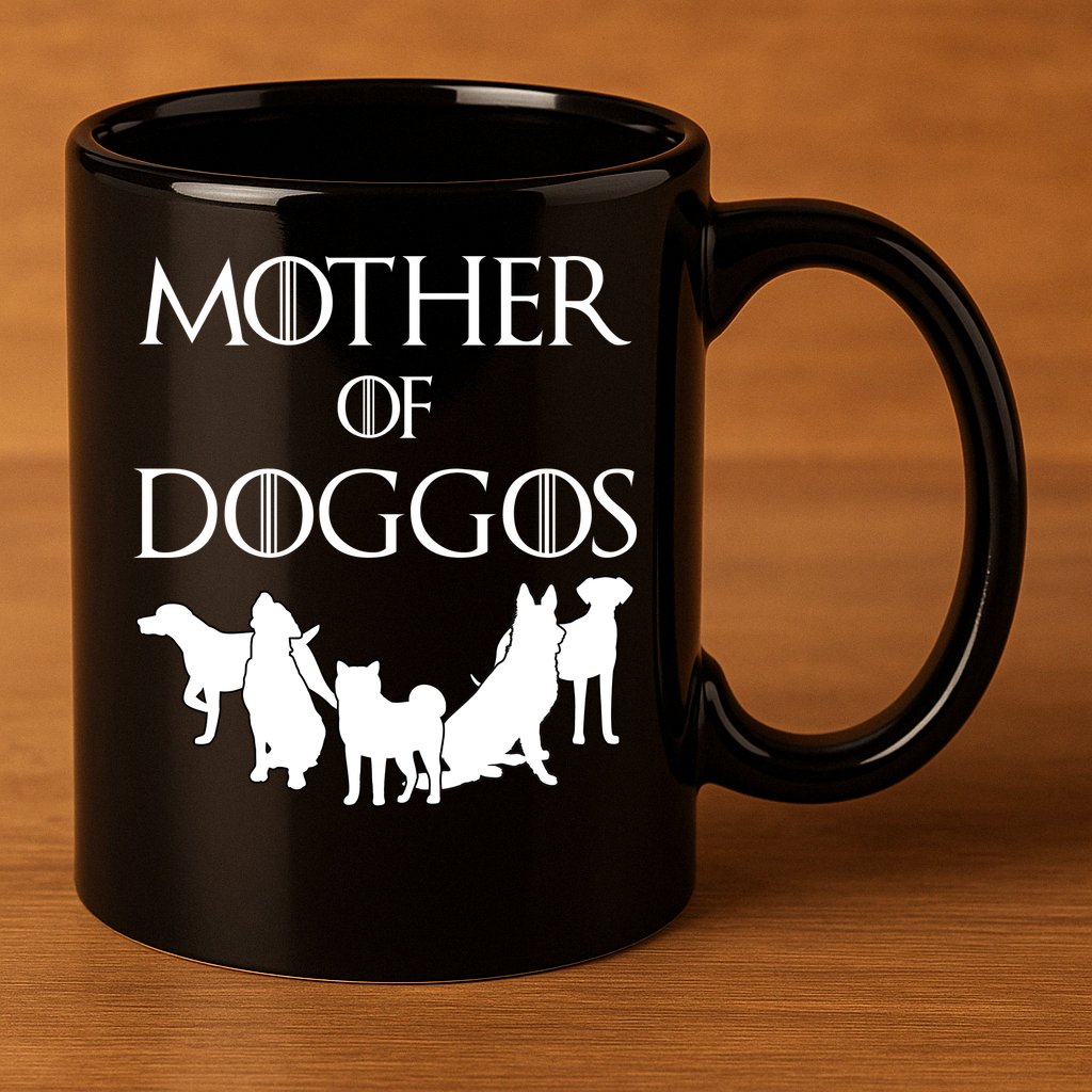 Mother Of Doggos Dog Mom 11oz C Handle Ceramic Mug