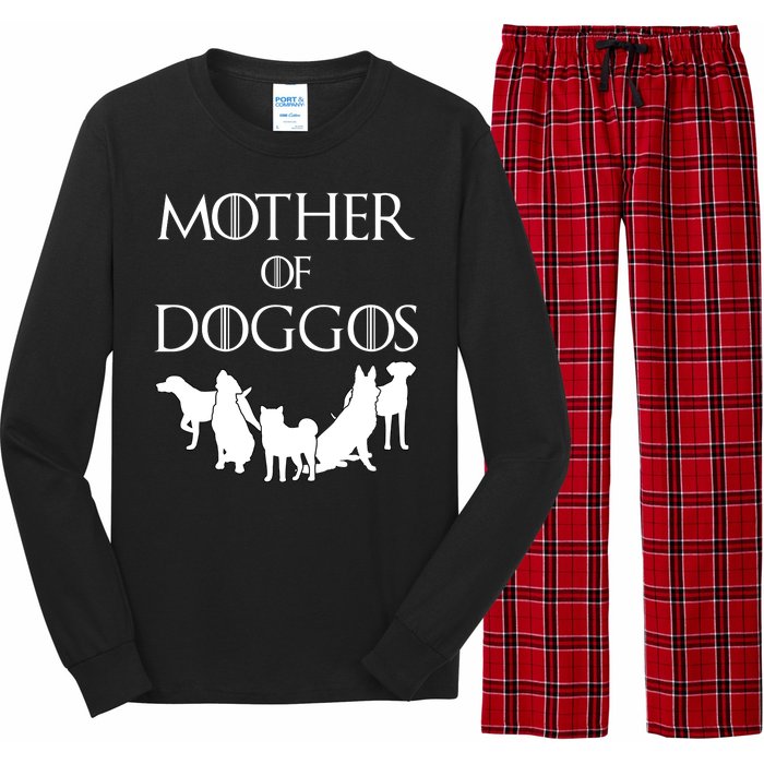 Mother Of Doggos Dog Mom Long Sleeve Pajama Set