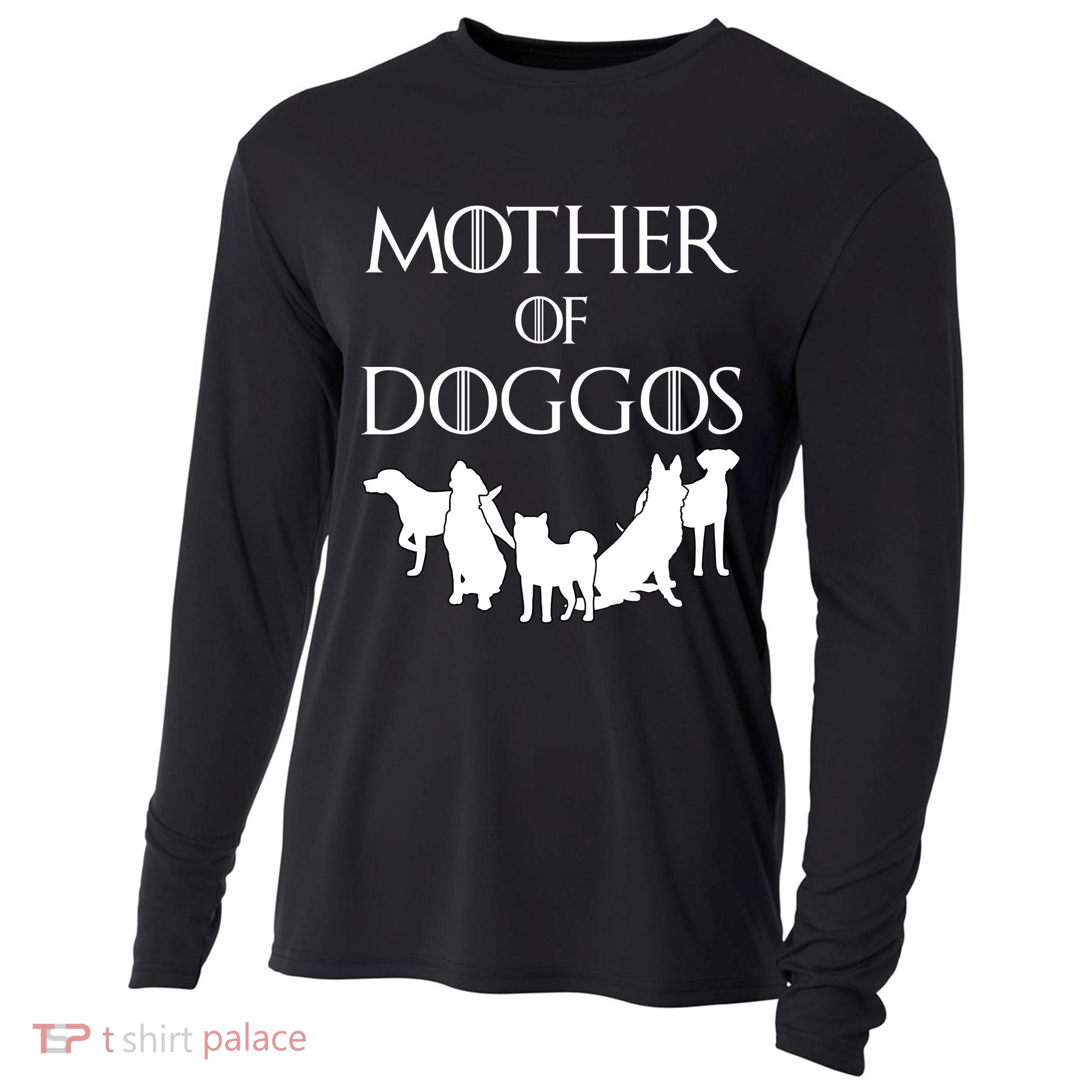 Mother Of Doggos Dog Mom Cooling Performance Long Sleeve Crew
