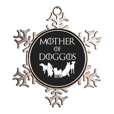 Mother Of Doggos Dog Mom Metallic Star Ornament