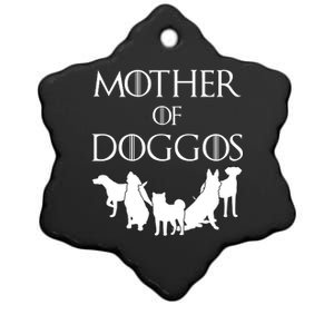 Mother Of Doggos Dog Mom Ceramic Star Ornament