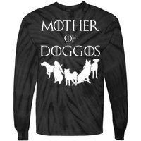 Mother Of Doggos Dog Mom Tie-Dye Long Sleeve Shirt