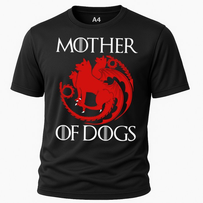 Mother Of Dogs Emblem Cooling Performance Crew T-Shirt