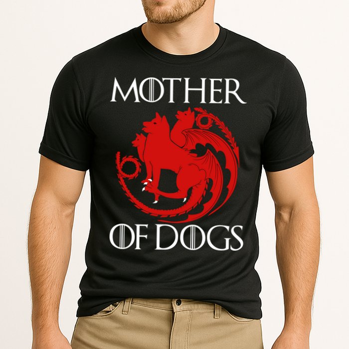 Mother Of Dogs Emblem Cooling Performance Crew T-Shirt