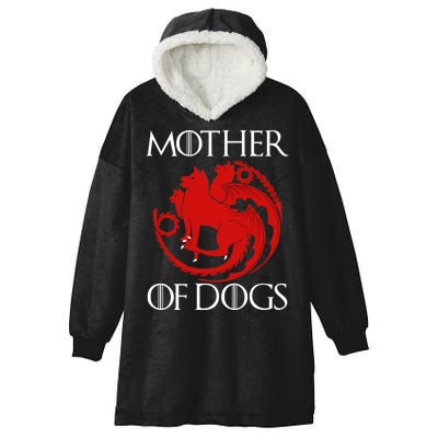 Mother Of Dogs Emblem Hooded Wearable Blanket