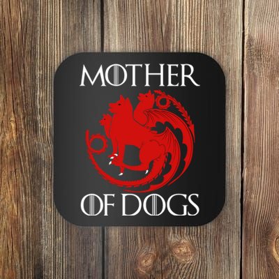 Mother Of Dogs Emblem Coaster