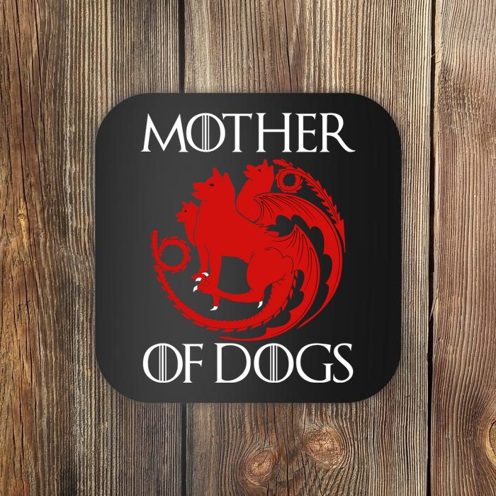 Mother Of Dogs Emblem Coaster