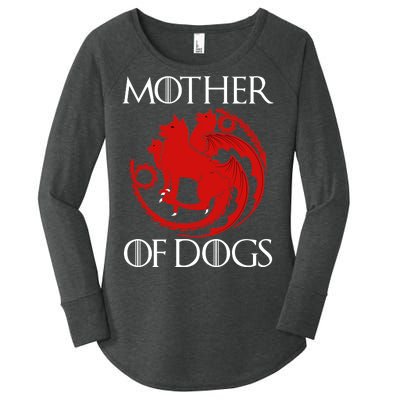 Mother Of Dogs Emblem Women's Perfect Tri Tunic Long Sleeve Shirt