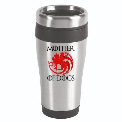 Mother Of Dogs Emblem 16oz Travel Tumbler