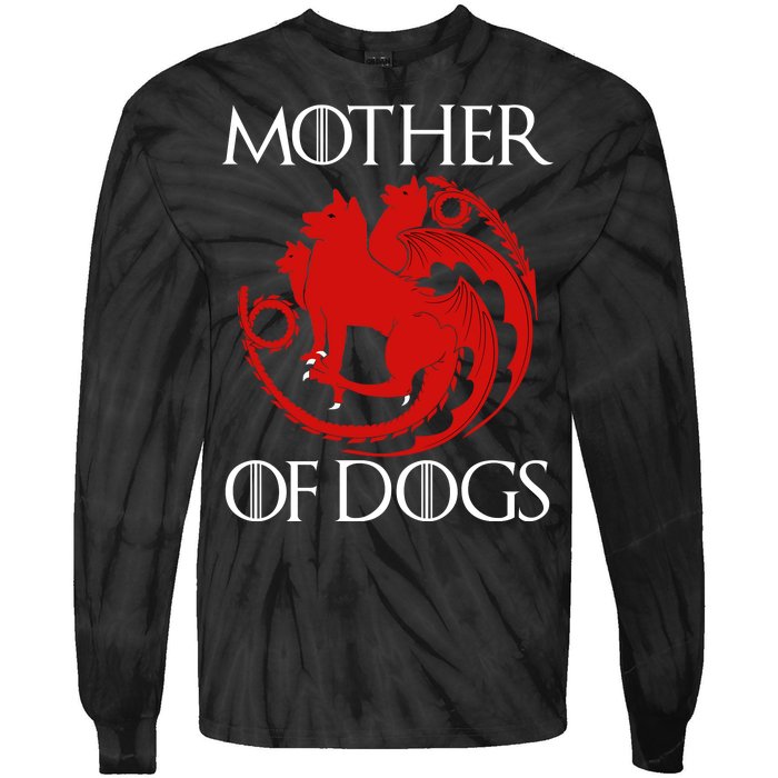 Mother Of Dogs Emblem Tie-Dye Long Sleeve Shirt