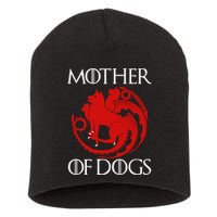 Mother Of Dogs Emblem Short Acrylic Beanie