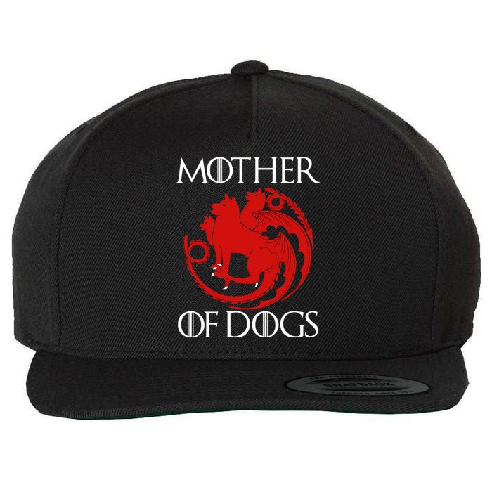 Mother Of Dogs Emblem Wool Snapback Cap