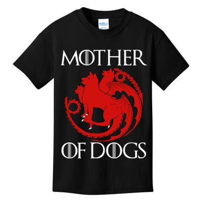 Mother Of Dogs Emblem Kids T-Shirt