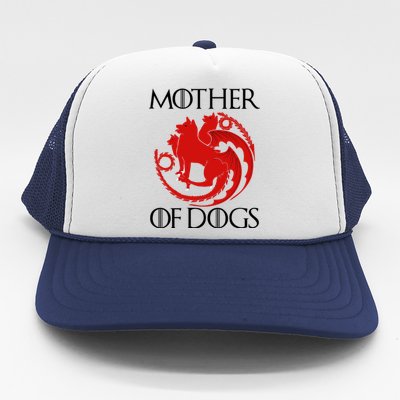 Mother Of Dogs Emblem Trucker Hat