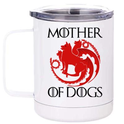 Mother Of Dogs Emblem 12 oz Stainless Steel Tumbler Cup