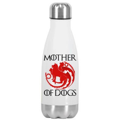 Mother Of Dogs Emblem Stainless Steel Insulated Water Bottle