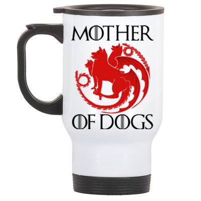 Mother Of Dogs Emblem Stainless Steel Travel Mug