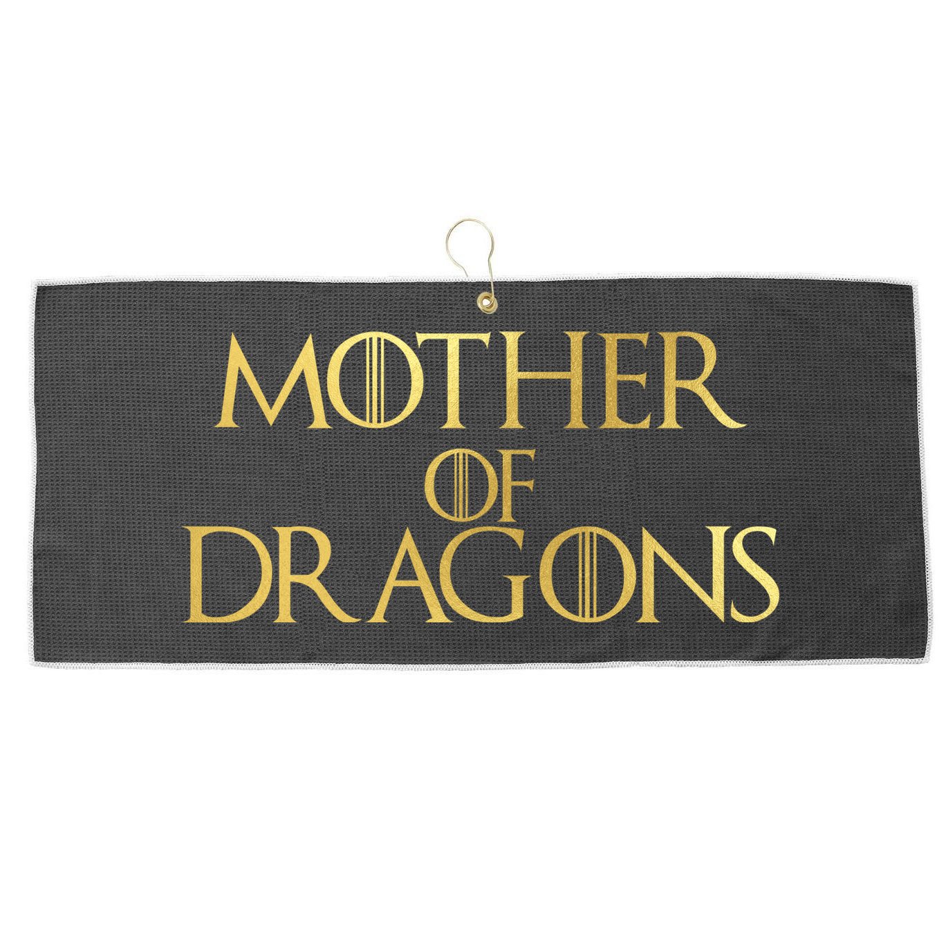 Mother of Dragons Gold Limited Edition Large Microfiber Waffle Golf Towel