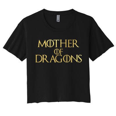 Mother of Dragons Gold Limited Edition Women's Crop Top Tee