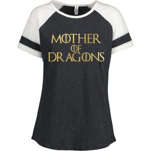 Mother of Dragons Gold Limited Edition Enza Ladies Jersey Colorblock Tee