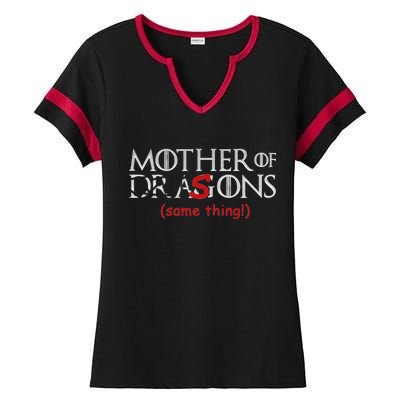 Mother Of Dragons Sons Same Thing Ladies Halftime Notch Neck Tee