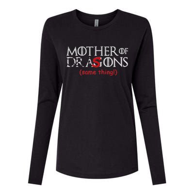 Mother Of Dragons Sons Same Thing Womens Cotton Relaxed Long Sleeve T-Shirt