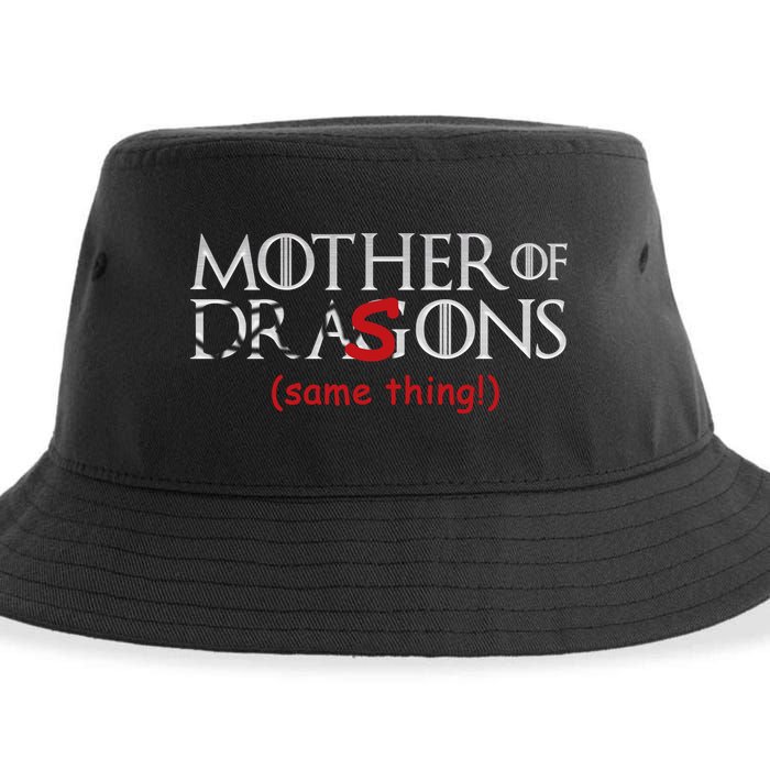 Mother Of Dragons Sons Same Thing Sustainable Bucket Hat
