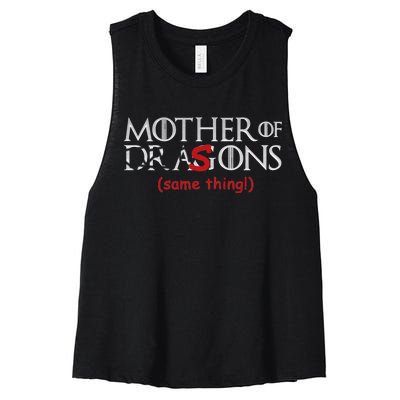 Mother Of Dragons Sons Same Thing Women's Racerback Cropped Tank