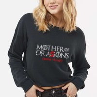 Mother Of Dragons Sons Same Thing Cropped Pullover Crew