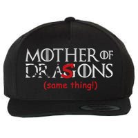 Mother Of Dragons Sons Same Thing Wool Snapback Cap