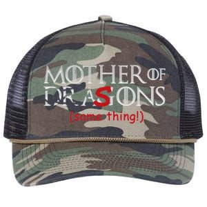 Mother Of Dragons Sons Same Thing Retro Rope Trucker Hat Cap