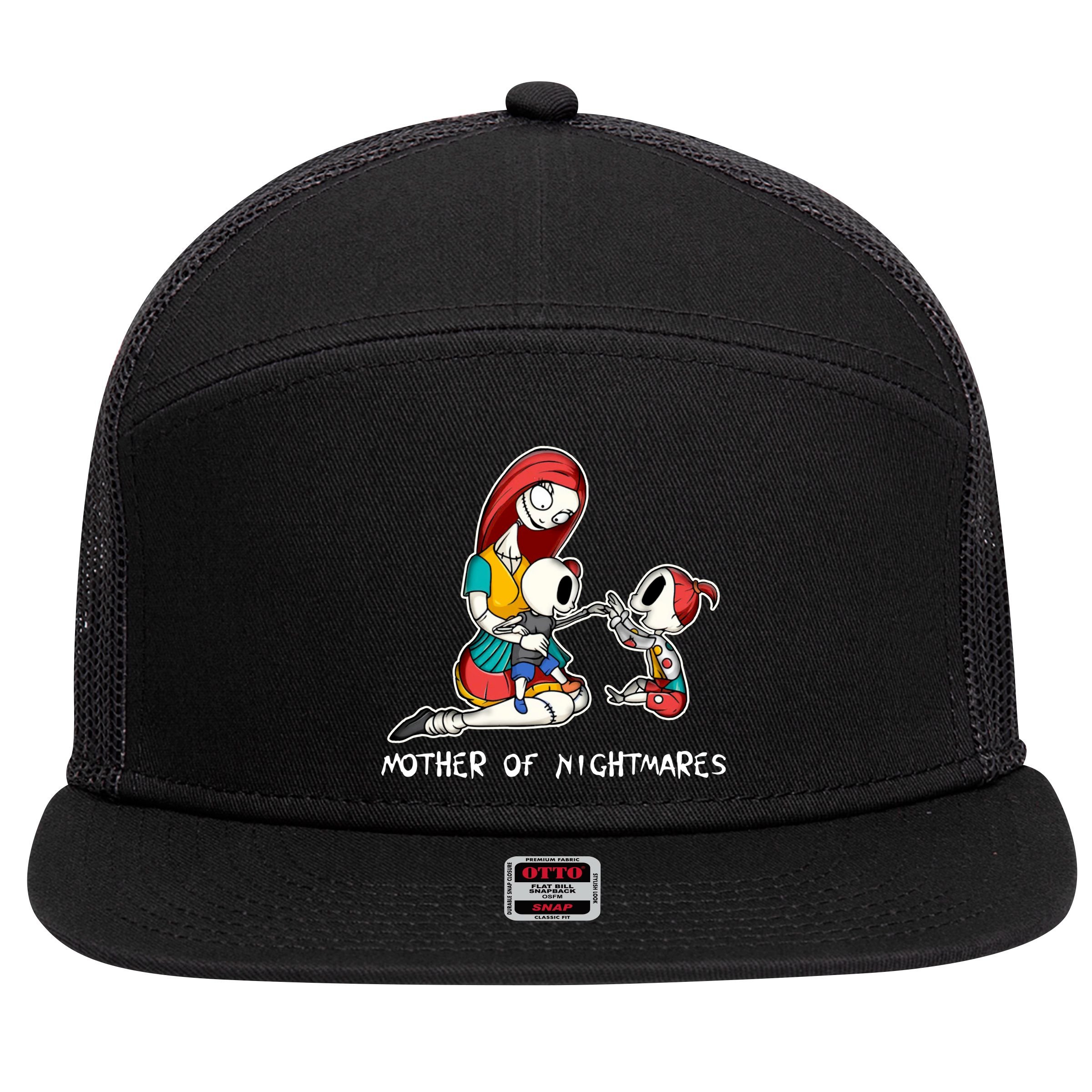 Mother Of Nightmares Christmas 7 Panel Mesh Trucker Snapback Hat