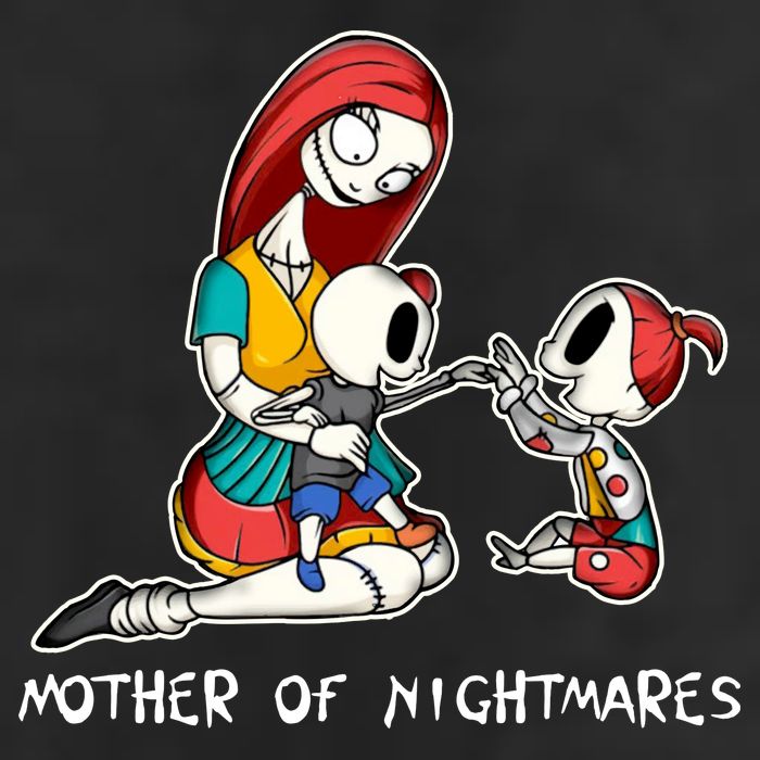 Mother Of Nightmares Christmas 7 Panel Mesh Trucker Snapback Hat