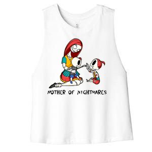 Mother Of Nightmares Christmas Women's Racerback Cropped Tank