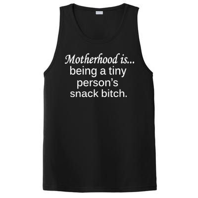 Motherhood Is Being A Tiny Person's Snack PosiCharge Competitor Tank