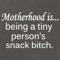Motherhood Is Being A Tiny Person's Snack Cotton Canvas Backpack