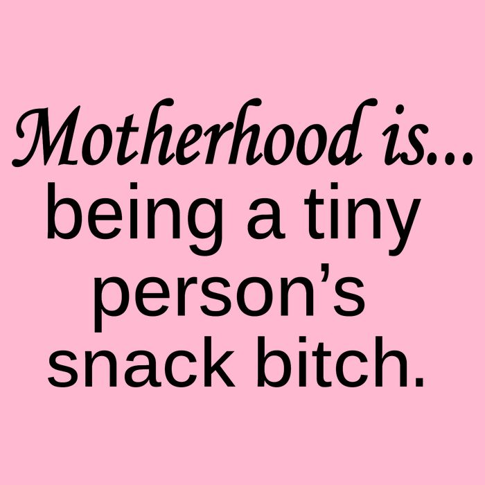 Motherhood Is Being A Tiny Person's Snack Visor