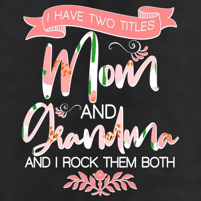 Mother's Day I Have Two Title Mom And Grandma Golf Towel