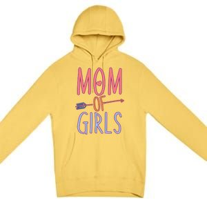 Mother's Day Mom of Girls  Premium Pullover Hoodie